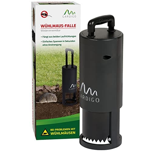GARDIGO® Piège à Campagnols I Piège à Taupes Réutilisable I Piège à Déclenchement Professionnel I Protection Contre Mulots, Rats et Autres Rongeurs I Protégez Votre Champ, Jardin, des Rongeurs.