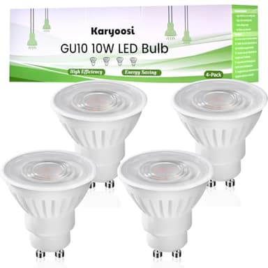 Karyoosi Ampoules GU10 LED, Ampoule LED GU10 10W Remplace Ampoule Halogène 100W, Blanc Neutre 4000K, 1000 Lumens, Angle de Faisceau 120°, Non-Dimmable