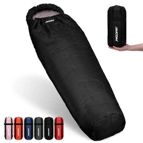 JAICOM Sac de Couchage, Ultraléger Duvet 1 Personne Grand Froid - Sac de Couchage Sarcophage pour Adultes pour Le Camping, Le Sac à Dos, l'intérieur et l'extérieur