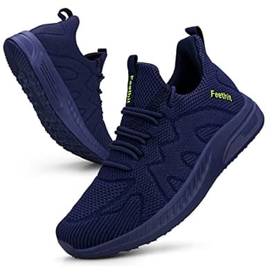 Feethit Chaussures de Sport Femme Respirant Légère de la Mode de Marche Fitness Tennis Outdoor Gym Sneakers Bleu 38
