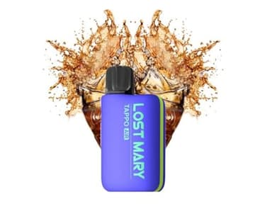 Lost Mary Tappo Air – Puff sans nicotine rechargeable avec cartouche pré-remplie de 600 bouffées 750 mAh (Sans nicotine ni tabac) (Bleu)