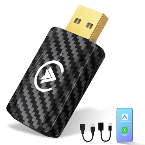 MSXTTLY Adaptateur sans Fil CarPlay et Android Auto SMT-AC01 – Convertissez Votre Connexion en Wireless pour Voitures avec CarPlay/AA, Compatible avec iOS 10+ et Android 11+, USB-C/A 5GHz WiFi