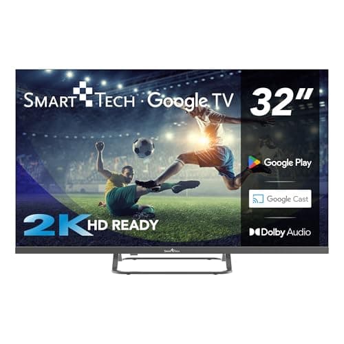 Smart Tech TV LED HD 32" (80 cm) Smart TV Google 32HG01V HDMI, USB, Résolution: 1366 * 768, [Classe énergétique E]