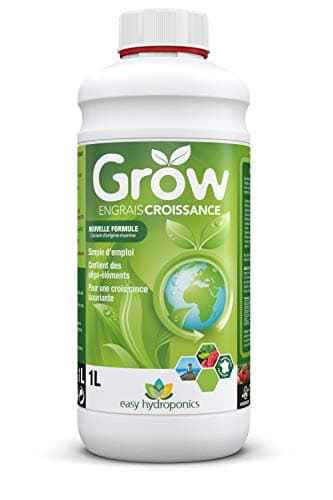 Easy Hydroponics - Nutriments - Grow 1 L (croissance) - Engrais complet pour culture hydroponique et terre.