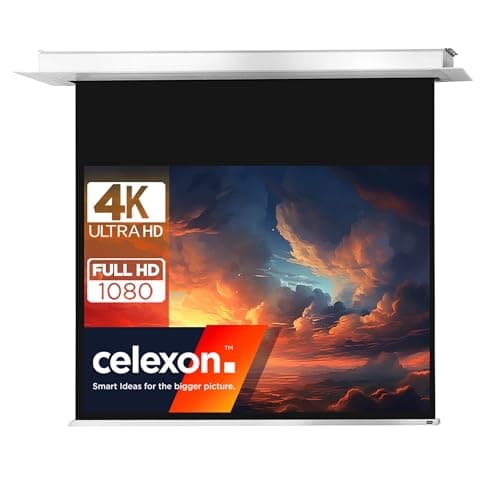 Écran encastrable au Plafond motorisé celexon Pro Plus 300 x 225