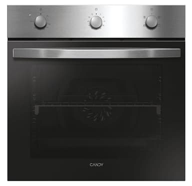 Candy Idea FIDC X532 Four multifonction, 65 l, 1 plateau et 1 grille, guide télescopique, convection + ventilateur, 5 fonctions, 3 commandes mécaniques, 2100 W, double porte en verre, inox et noir