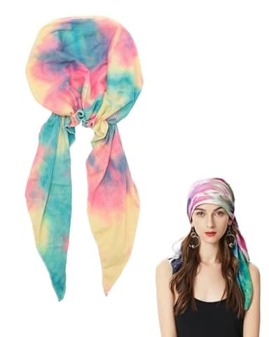 AORHOFJ foulard femme soie,foulard cheveux femme, foulard cheveux,Femmes Eté Turban pour Perte de Cheveux Chimio Chapeau,foulard chimio femme,turban femme chimio,turban cheveux femme
