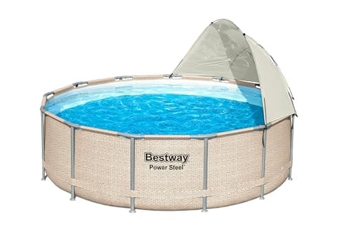 Auvent pour piscines tubulaires rondes entre 3,05 et 5,49m de diamètre, Beige