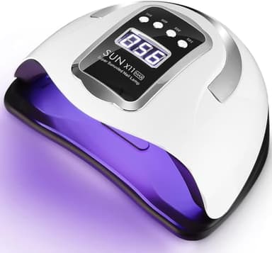 UIHOL Lampe UV LED Ongles Gel, 280W Professionnel Sèche Automatique, 66 Lumières Séchage Rapide, Grand LCD Ecran, 4 Minuteries 10s/30s/60s/99s pour Vernis Semi Permanent