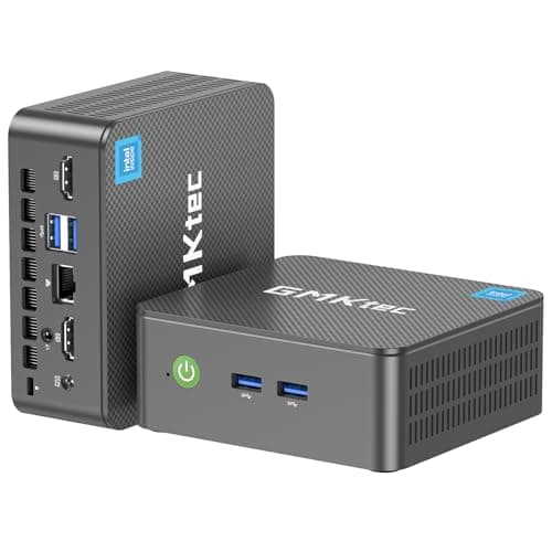 GMKtec G3 Plus Mini PC W-11 Pro, Intel Twin Lake N150 (amélioré N100) 16 Go de RAM 512 Go SSD M.2 2280, Mini Ordinateur de Bureau Compatible avec Windows 11 Pro/Dual HDMI/WiFi6/BT5.2