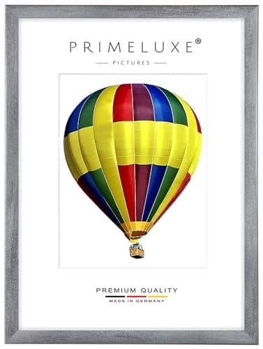 PrimeLuxe Cadre photo en bois 50 x 150 cm (Dimension de l'image) en Grey-essuyé | Couleur et taille sélectionnables | pour affiches | Puzzle | collage de photos