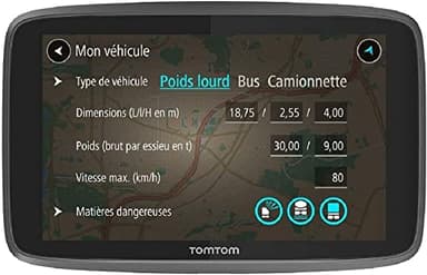 TomTom GPS Poids Lourds GO Professional 620 - 6 pouces, Cartographie Europe 49, Trafic via Smartphone