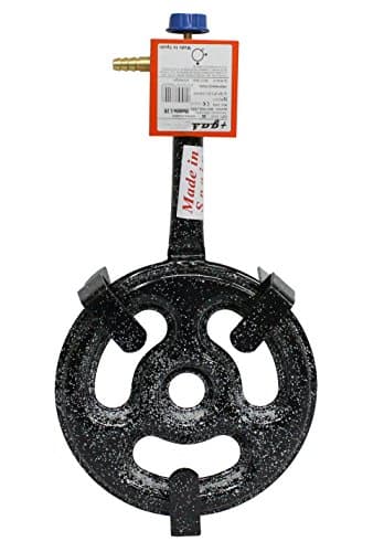 Garcima 76030 Réchaud pour paëlla à gaz l-30 1 feu, 33 x 59 x 10,6 cm Noir