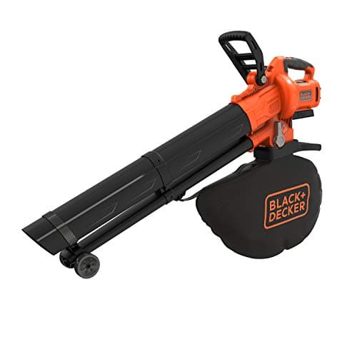 BLACK+DECKER - Aspirateur souffleur Broyeur Sans Fil 36V - Livré avec un sac de 45 L ‎- BCBLV36B-XJ