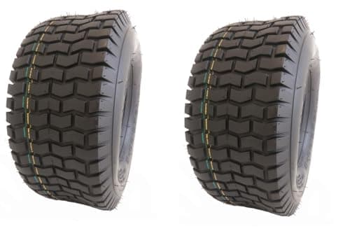 NARUBB Lot de 2 pneus 15 x 6.00-6 LG01 15 x 6-6 pour tracteur de pelouse, tondeuse autoportée, souffleuse à neige, pneus de tondeuse à gazon, 15 x 6,00-6 15 x 6-6