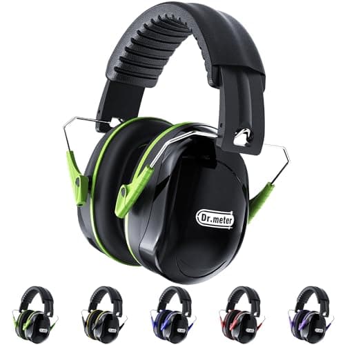 Dr.meter Casque Anti Bruit Adulte Casque antibruit Réglable, Casque Antibruit SNR 31dB avec Sac de Transport，Serre-tête Souple pour Milieu Bruyant ou Stressant