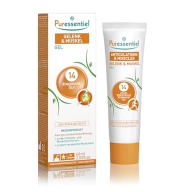 Puressentiel - Articulations et Muscles - Gel aux 14 Huiles Essentielles - Aide à détendre et apaiser les zones sensibles - 60 ml