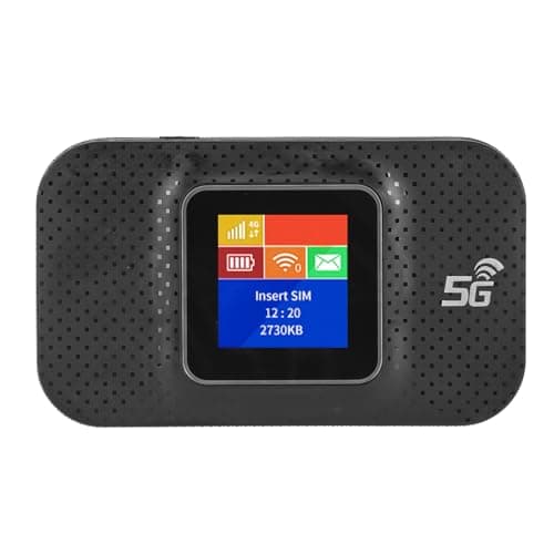 Hotspot WiFi Mobile 3G 4G, Routeur Internet sans Fil à écran Couleur avec Emplacement pour Carte Micro SIM, Connecte jusqu'à 10 Appareils, Batterie 3650 MAh, pour Téléphone,