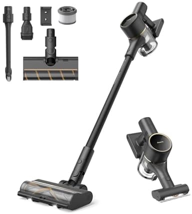 dreame R10 Pro Aspirateur Balai sans Fil, Aspiration 150AW, autonomie 65min, Brosse Multi-Surfaces, lumières LED, élimination Poils d'animaux, Parfait pour Maison et Voiture, léger et Polyvalent