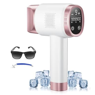 Épilateur Lumière Pulséee avec Fonction de Refroidissement, 21J Épilateur Laser avec Grand Écran LCD, Fonctions HR/SC/RA,9 Niveaux D'énergie, Épilation IPL Douleur pour Femmes Hommes Visage Bikini