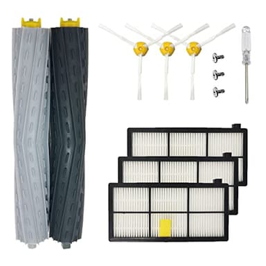 KENSHIRE Kit de 13 pièces de Rechange série 800 900 Compatible avec iRobot Roomba 980 960 896 895 886 880 871 866 865 860 850 805 800 Series Brosse latérale en Caoutchouc