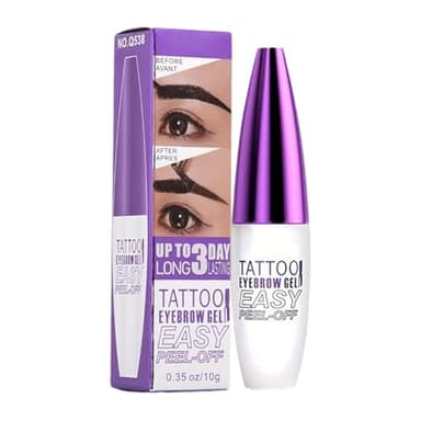 Gel Teinté Pour Sourcils Peel Off Tattoo, Gel Teinté Pour Sourcils Peel Off, Gel Pour Sourcils Imperméable, Longue Durée, Résistant Au Trans-fert, Jusqu'à 3 Jours