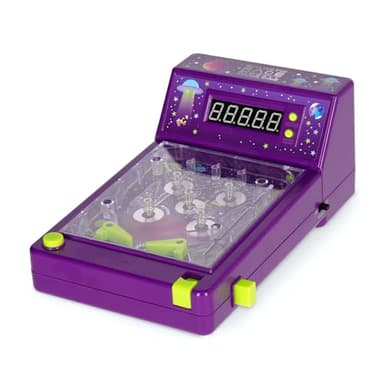Legami - Flipper Arcade - Galactic Race, Jeu Vintage avec Levettes avec Double Contrôle, Indicateur électronique, Sons et Lumières, Fonctionne avec Piles AA (Non incluses), 14,4 x 10,5 x 24,8 cm