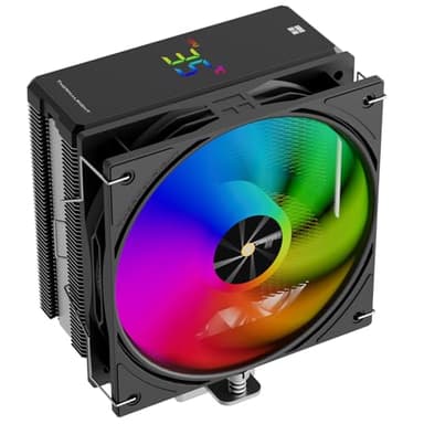 Thermalright Assassin X 120R ARGB Black Refroidisseur d'air numérique pour processeur, vitesse 2000 tr/min, 12 cm, silencieux, pour AM4/AM5, Intel LGA1700/1851/115X/1200