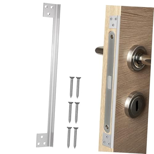 Mipcase garde de loquet de porte plaque de protection du loquet de porte sécurité serrure porte protecteur de loquet de porte Plaques de blindage de verrouillage de porte Acier inoxydable