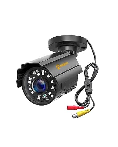 Anlapus 1080p 4in1 Caméra de Surveillance Extérieure, Caméra de Sécurité pour Kit Vidéo Surveillance, 24 LEDs IR Lens 3,6mm et Angle de Vue 90°, Fonctionne avec DVR de Type HD-TVI/CVI/AHD/Analogique