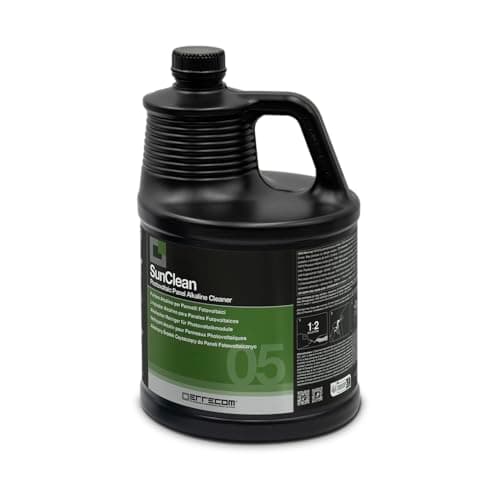 Errecom SunClean, Nettoyant Alcalin pour Panneaux Photovoltaïques, Formule Concentrée, 5 L