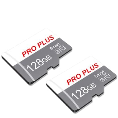 Lot de 2 Cartes SD 128 Go avec Adaptateur SD, Carte Mémoire Haute Vitesse, UHS-I, A1, C10, Carte TF pour téléphone Portable (TF183 128 Go)