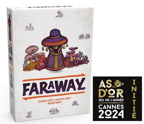 Catch Up Games Faraway - Jeu de société - 10 Ans et Plus - As d'or Jeu de l'année initée 2024-2 à 6 Joueurs - stratégique et Tactique - idéal Entre Amis - Blackrock Games