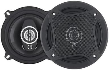 SQUADO Paire d'enceintes de voiture 13 cm, haut-parleurs jusqu'à 400 W avec grille de protection, impédance 4 Ohms, son puissant et net pour voiture