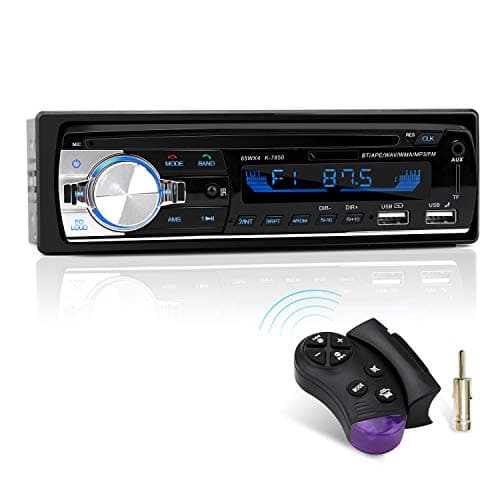 Autoradio Bluetooth, CENXINY 1 DIN Radio Voiture Récepteur avec Lecteur MP3 WMA FM Télécommande, Deux USB Port,Main Libre Stéréo 4 x 65W Soutien iOS, Android (Non RDS/CD)