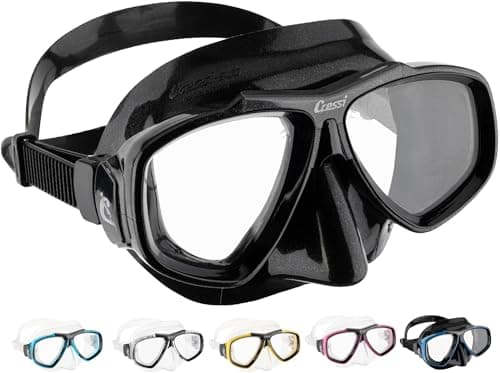 Cressi, Black Focus Masque de plongée Adulte unisexe, Noir