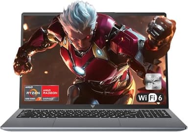 ACEMAGIC 2025 Pc Portable 16 Pouces Boîtier métallique 16Go RAM DDR4 512Go M.2 SSD NVME PCIE3.0 (Étendre à 4 to) Ordinateur Portable AMD Ryzen 7 5700U Clavier Rétroéclairage,3*USB3.2,WiFi 6,BT5.2