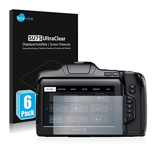 savvies Protection Ecran pour Pocket Cinema Camera 6K Pro / G2 (6 Pièces) - Film Protection Ultra Clair