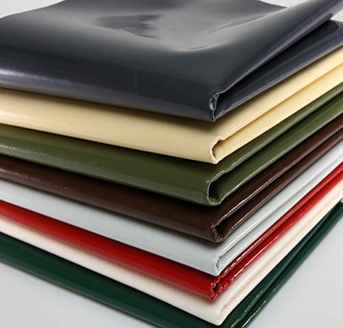 Bâche de camion en PVC, 610 g/m², vendue au mètre sans œillets – différentes tailles, rouge