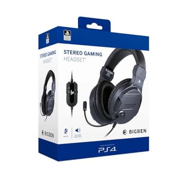 Casque Gaming Filaire stéréo, licencié Sony, pour PS4 (Titane)