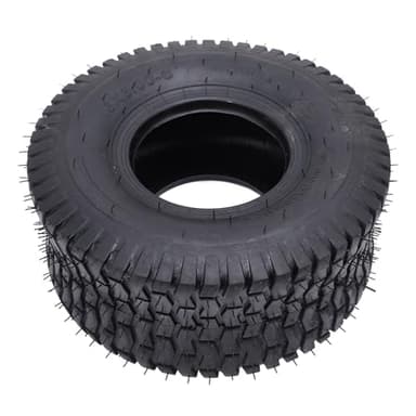 Asixxsix Assemblage de pneus et de Roues, 15x6.00-6 Pneu en Caoutchouc, Pression de Pneu 30PSI 4 Plis pour Tondeuse à Gazon, Tracteur de pelouse, Tracteur de Jardin