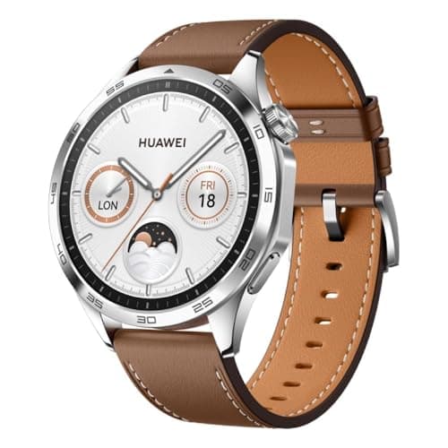 HUAWEI Watch GT 4 Montre Connectée Intelligente Jusqu'à 14 Jours d'autonomie - Compatible avec iOS et Android - Suivi de la fréquence Cardiaque - Montre Sport, SpO2 et GPS - 46MM Marron Version FR