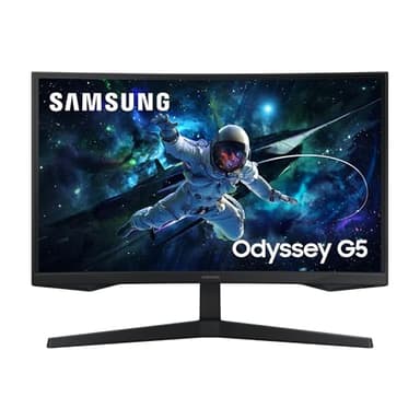 Samsung Ecran PC Odyssey G55C 27’’, 165Hz , 1ms, Dalle VA Incurvée 1000R, QHD : 2560x1440, 2500:1,HDR10, AMD FreeSync, Auto Source Switch +, Pied Ajustable, DisplayPort, HDMI