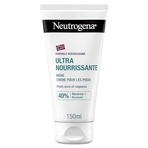 Neutrogena | Crème Pieds Nutrition Intense Formule Norvégienne (tube de 150 ml) – Crème de soin pour pieds très sec et abîmés – Crème hydratante enrichie en glycérine et bisabolol