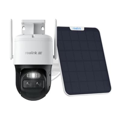 Reolink 4K PTZ Camera 4G Solaire, Suivi Auto & Zoom 6X, Deux Objectif, Projecteurs, Camera Surveillance Exterieure sans Fil 4G, Audio Bidirectionnel, Caméra Exterieur, TrackMix LTE+Panneau Solaire