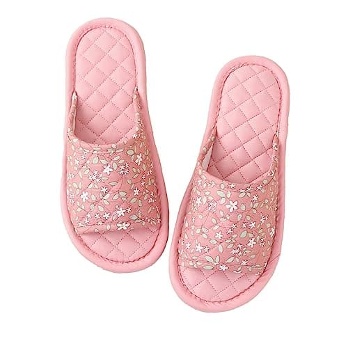 SJTJSPX Pantoufle Invités Non Jetables Pantoufle Voyage Antidérapantes Chaussons Intérieur en Coton Epais Pantoufles de Hotel Spa Chaussures de Maison Chausson Invité Lavable pour Femme Homme