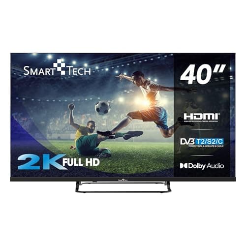 Smart Tech 40FN01V Full HD LED TV 40 Pouces (101cm) Triple Tuner Dolby Audio H.265 3xHDMI, 2xUSB