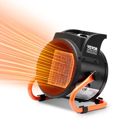 VEVOR Chauffage de serre PTC, 2000 W, chauffage de tente de culture électrique portable, à 3 vitesses, protection contre la surchauffe, chauffage rapide pour serre, salle de fleurs, lieu de travail