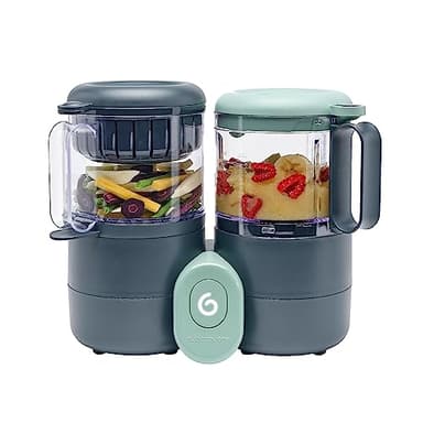 Babymoov Nutribaby One Robot Cuiseur Bébé Multifonctions 4 en 1 - Cuiseur Vapeur Mixeur, Intuitif, Capacité 2L, Petits Pots Bébé Faits Maison Rapidement et Simplement, Idéal Diversification