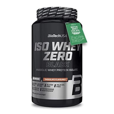 BioTechUSA Iso Whey Zero Black | Protéine de première qualité avec créatine, zinc, vitamine B3 et acides aminés | 90% de protéines | Sans sucre, sans lactose, sans gluten, 908 g, Chocolat